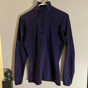 Nike Pro Dri Fit Women's Purple Polka Dot Running Shirt